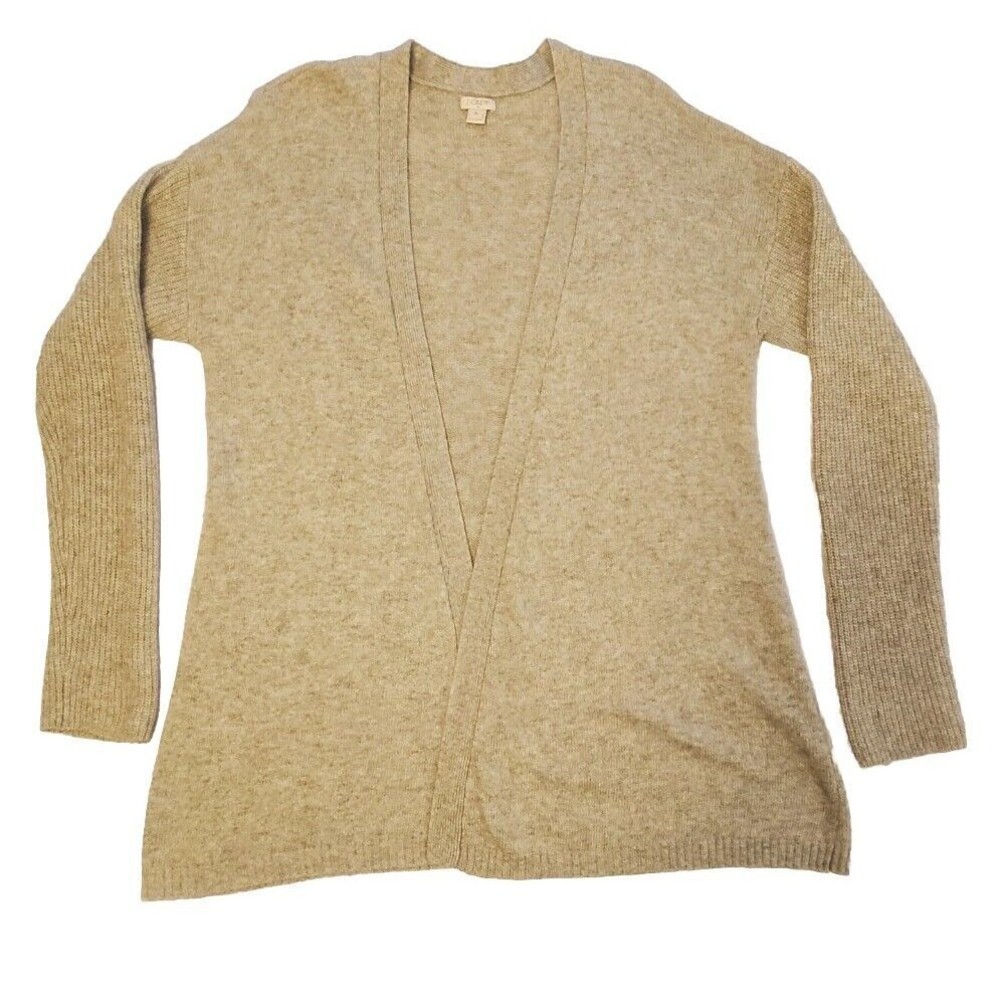 J Crew Womens XL Open Front Lightweight Cardigan Heather Grey